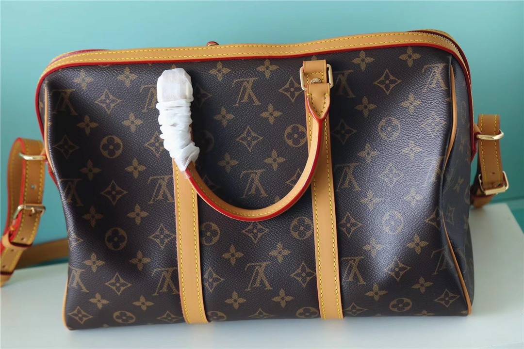 Louis Vuitton M42426 keepall 35 Women Shoulder Bag Real Leather Oxidized  Over Time