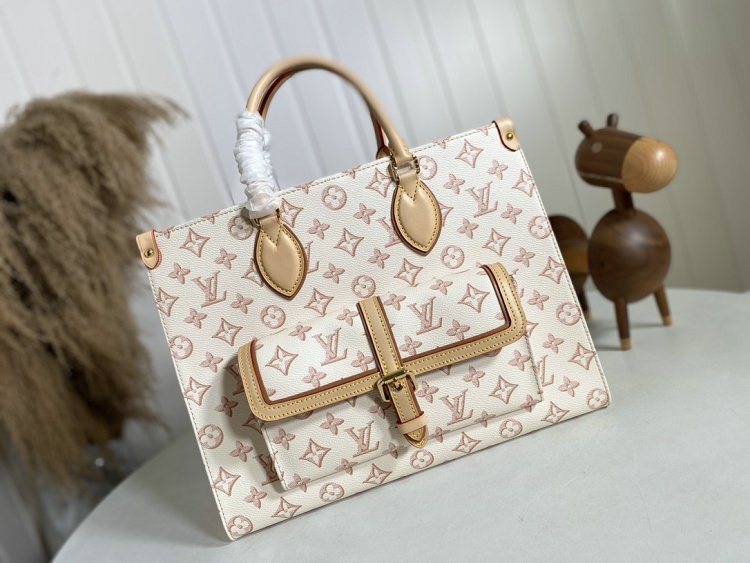 Louis Vuitton M46154 Onthego Monogram Reverse Toron Handles Women Handbag