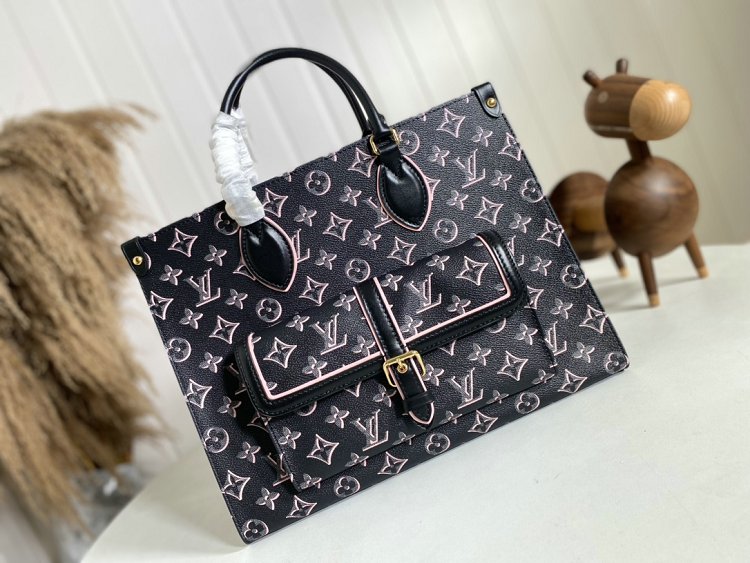 Louis Vuitton M46154 Onthego Monogram Reverse Toron Handles Women Handbag