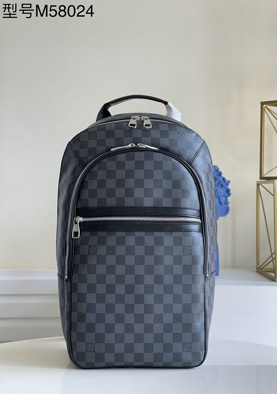 Louis Vuitton M58024 Michael Backpack  Damier Graphite Men Bag