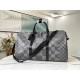 Louis Vuitton N50016  Keepall Bandoulière 50 Damier Graphite 3D Men's Travel Bag