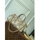 Louis Vuitton M23641 OnTheGo East West Bicolor Monogram Empreinte Leather Handbag