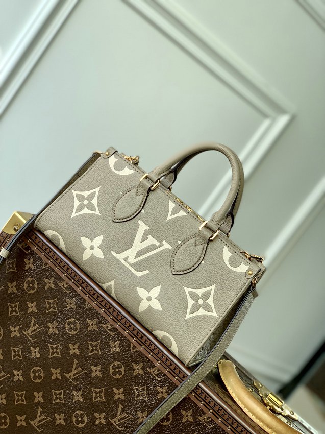 Louis Vuitton M23641 OnTheGo East West Bicolor Monogram Empreinte Leather Handbag