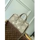 Louis Vuitton M23641 OnTheGo East West Bicolor Monogram Empreinte Leather Handbag