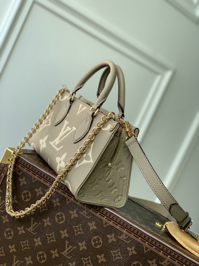 Louis Vuitton M23641 OnTheGo East West Bicolor Monogram Empreinte Leather Handbag