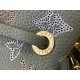 Louis Vuitton M23395 Bella Tote handbag combines a bucket bag  travel bag with perforated cow leather