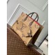 Louis Vuitton M46823 OnTheGo Voyage Monogram Reverse Canvas Women Tote Handbag