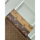 Louis Vuitton M46823 OnTheGo Voyage Monogram Reverse Canvas Women Tote Handbag