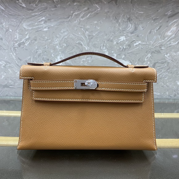  Hermès Mini kelly Epsom Pochette Swift Crossbody Bag