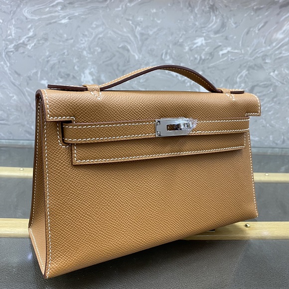  Hermès Mini kelly Epsom Pochette Swift Crossbody Bag