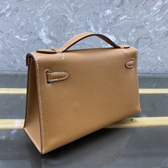  Hermès Mini kelly Epsom Pochette Swift Crossbody Bag