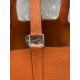 Hermès Picotin Lock 18 Lime Clemence Palladium Hardware Orange