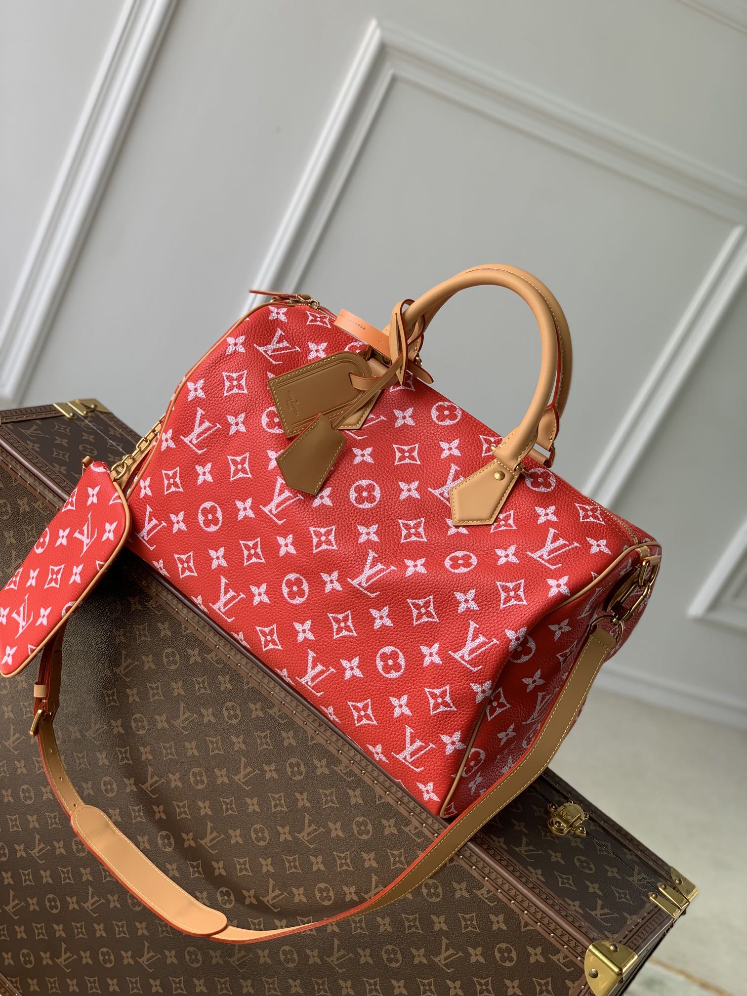 Louis Vuitton M24420 Speedy P9 Bandoulière 40 Autres Cuirs Monogram Women Handbags