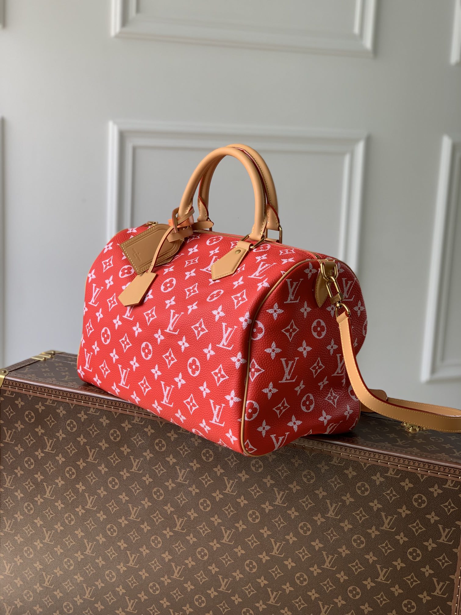 Louis Vuitton M24420 Speedy P9 Bandoulière 40 Autres Cuirs Monogram Women Handbags