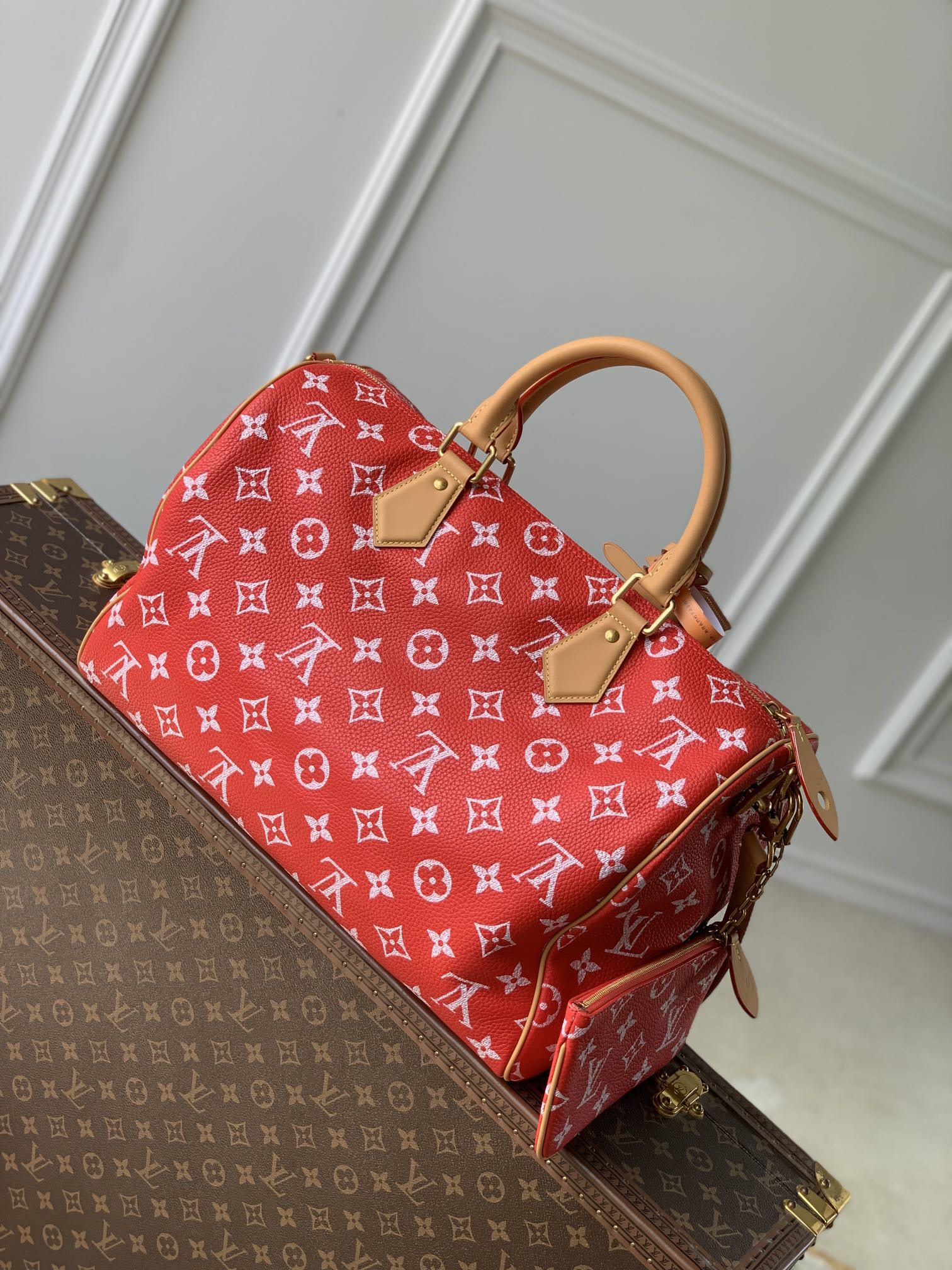 Louis Vuitton M24420 Speedy P9 Bandoulière 40 Autres Cuirs Monogram Women Handbags