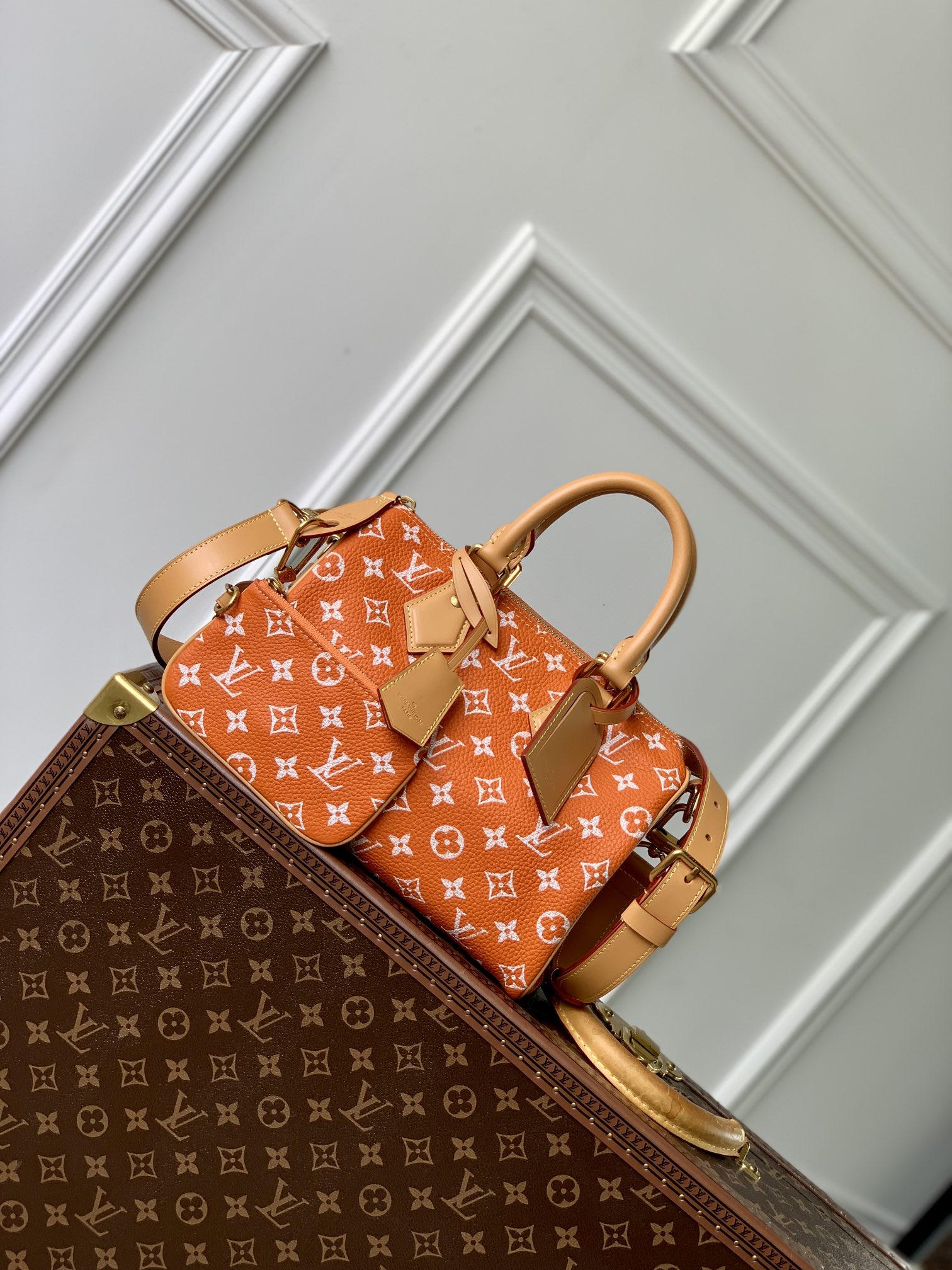 Louis Vuitton M24424 New Speedy P9 Bandoulière 25 Autres Cuirs Monogram Women Handbag