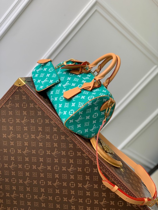 Louis Vuitton M24423 Speedy P9 Bandoulière 25 Autres Cuirs Monogram In Greem