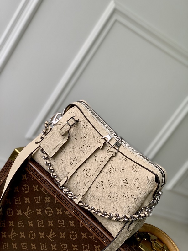 Louis Vuitton Mahina Hand It All PM Real Leather Monogram Women Bag