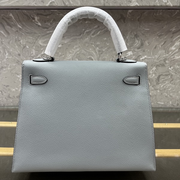 Hermès Kelly 25 Epsom Women's Handbag Light Blue