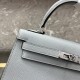 Hermès Kelly 25 Epsom Women's Handbag Light Blue