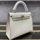 Hermès Kelly  Epsom 25 Handbags Totes White 