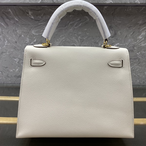 Hermès Kelly  Epsom 25 Handbags Totes White 