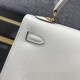 Hermès Kelly  Epsom 25 Handbags Totes White 