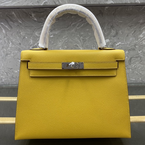 Hermès Kelly  Epsom 25 Handbags Totes Yellow