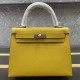 Hermès Kelly  Epsom 25 Handbags Totes Yellow