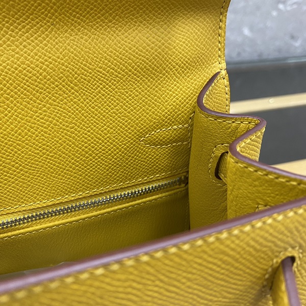 Hermès Kelly  Epsom 25 Handbags Totes Yellow