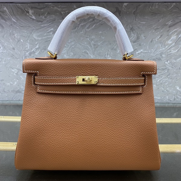 Hermès kelly 25 Togo Women's Real Leather Totes Bag 