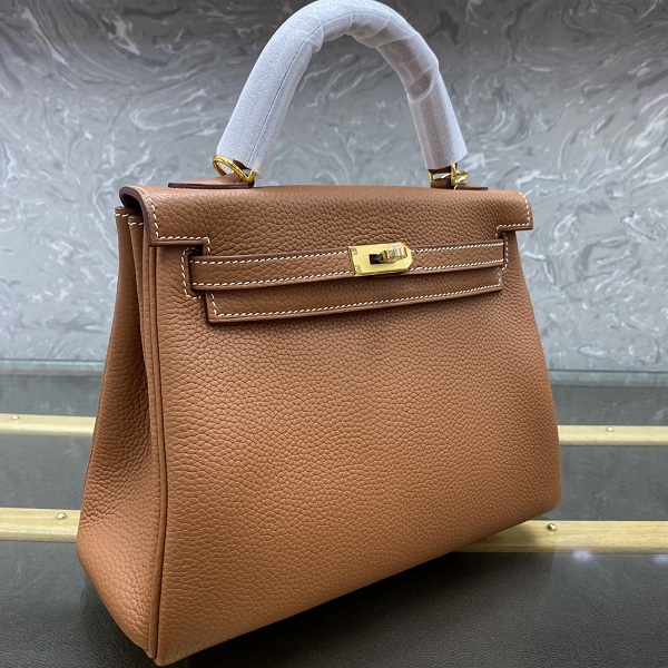 Hermès kelly 28 Togo Real Leather Women's Totes Handbag