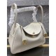 Hermès Lindy 26 TC  Leather Women's Bags  Satchels White