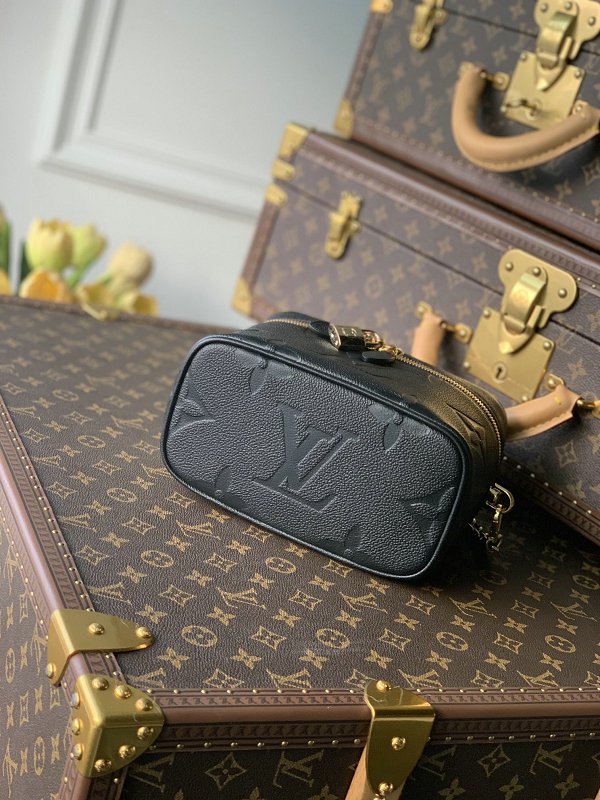 Louis Vuitton M45598 LV Vanity PM Black Monogram Empreinte Handbag