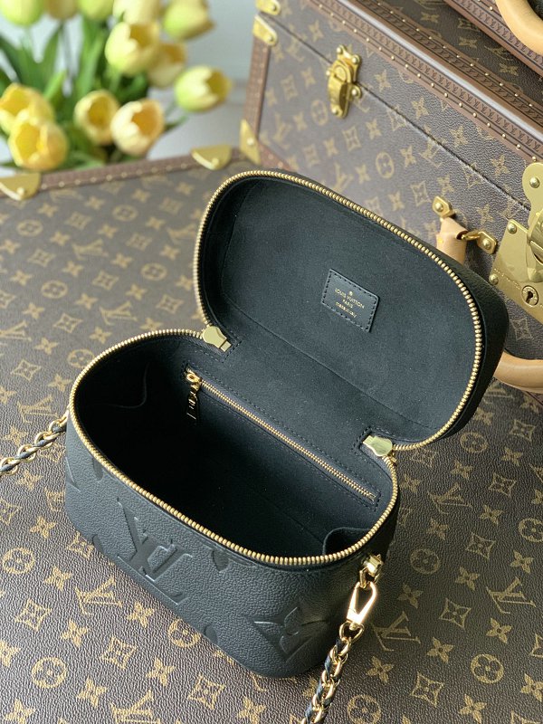 Louis Vuitton M45598 LV Vanity PM Black Monogram Empreinte Handbag