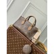 Louis Vuitton M46653 OnTheGo East West Monogram Reverse Canvas Tote Bag