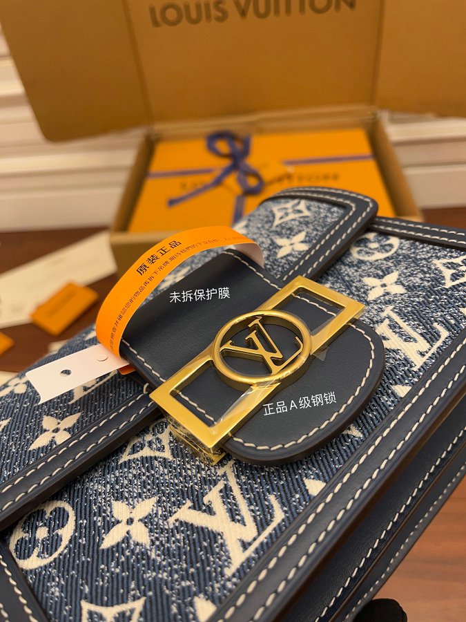 Louis Vuitton M59716 Monogram Denim Mini Dauphine Bag