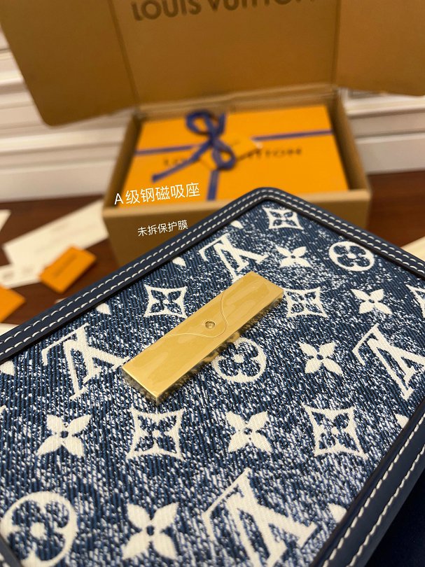 Louis Vuitton M59716 Monogram Denim Mini Dauphine Bag