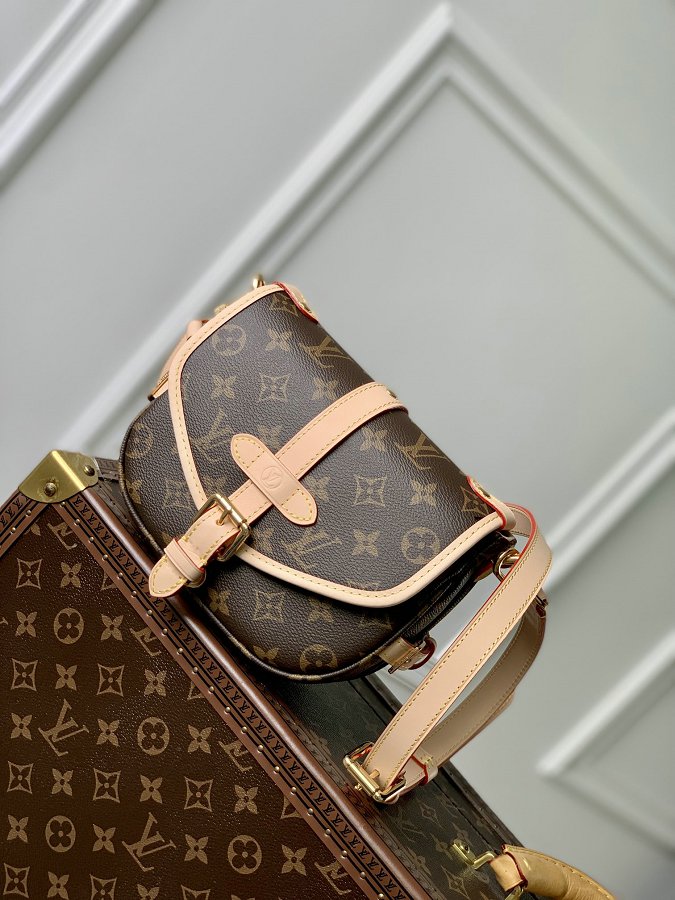 Louis Vuitton M46740 Saumur BB Monogram Canvas Shoulder Bag Outlet On Sale