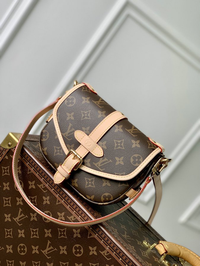 Louis Vuitton M46740 Saumur BB Monogram Canvas Shoulder Bag Outlet On Sale