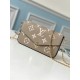 Louis Vuitton M69977 Tourterelle Empreinte Pochette Felicie Monogram 