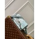 Louis Vuitton M22637  Steamer Wearable Wallet Shoulder Bag Blue Monogram Aqua Garden PVC coated canvas