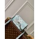 Louis Vuitton M22637  Steamer Wearable Wallet Shoulder Bag Blue Monogram Aqua Garden PVC coated canvas