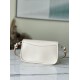 Louis Vuitton M59457 City Keepall  Aerogram leather Women Bag In Milk White