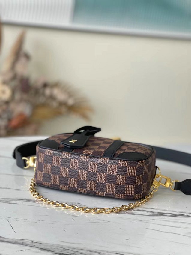 Louis Vuitton n50063 Valisette Souple BB Damier Ebene Canvas Luxury Handbags