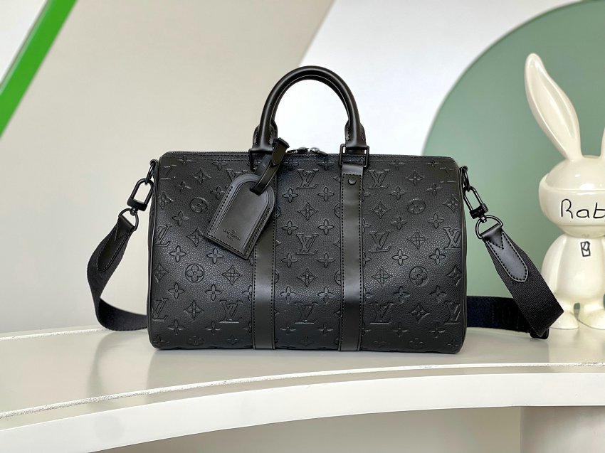 Louis Vuitton M46655 Keepall Bandoulière 35 Monogram Eclipse Men Bag