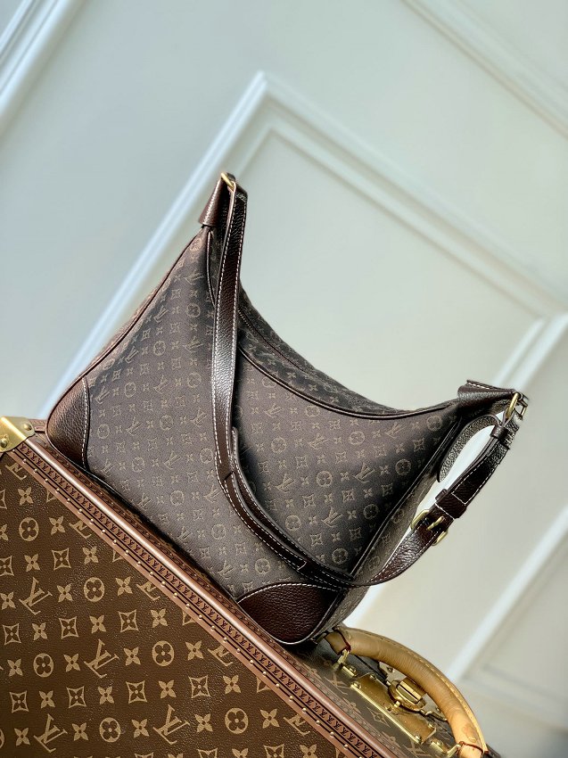 Louis Vuitton m95225 Shoulder Bag Ebene Dark Brown Monogram Mini Run Boulogne