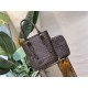 Louis Vuitton M95226 Brown Monogram black canvas presbyopic shoulder bag handbag gold hardware detachable shoulder strap