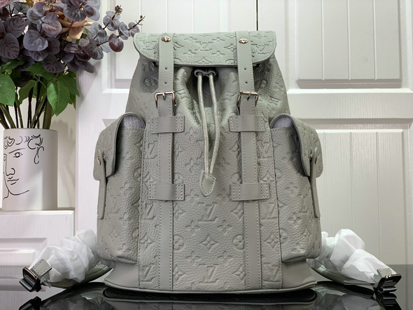 Louis Vuitton M23146 Christopher PM Monogram Mineral Grey Rucksack Backpack