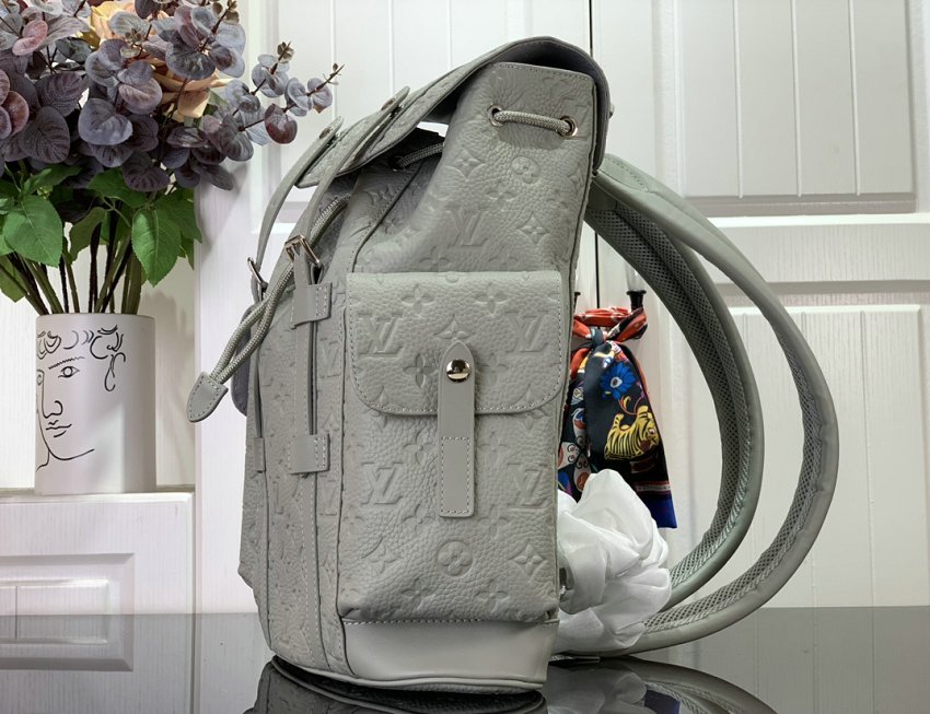 Louis Vuitton M23146 Christopher PM Monogram Mineral Grey Rucksack Backpack